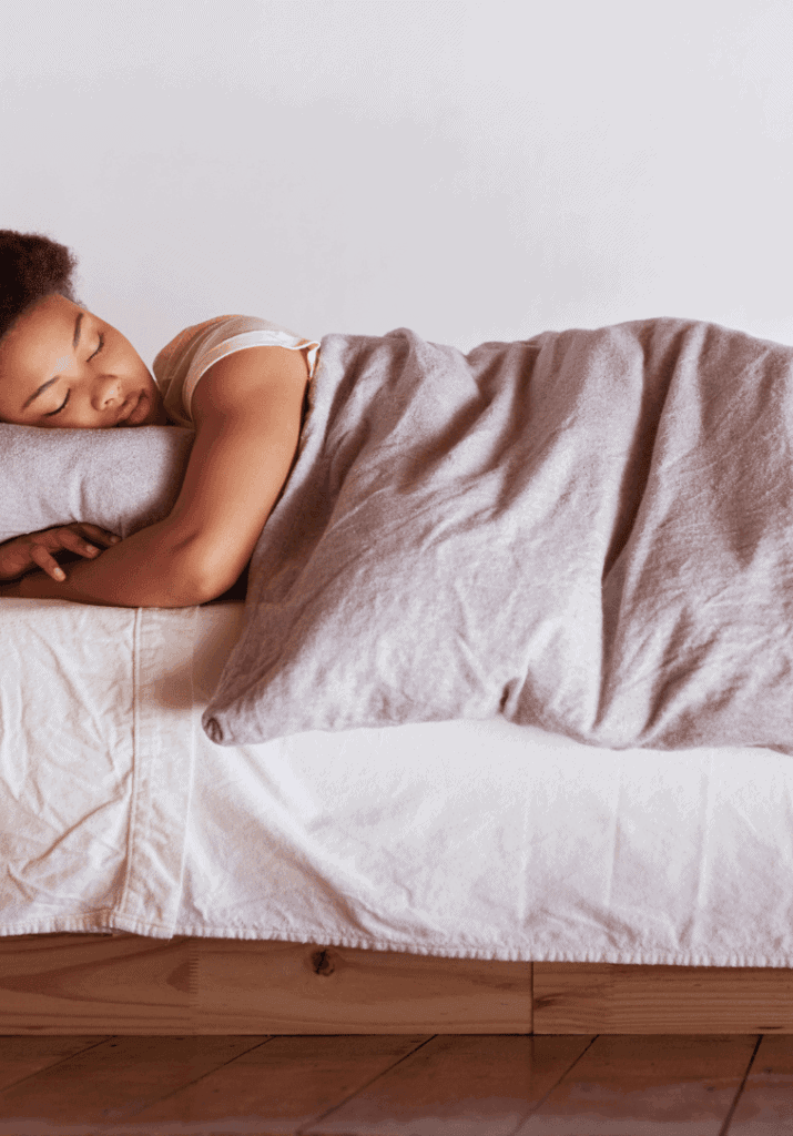 a woman resting after a long day of pursing her dreams.