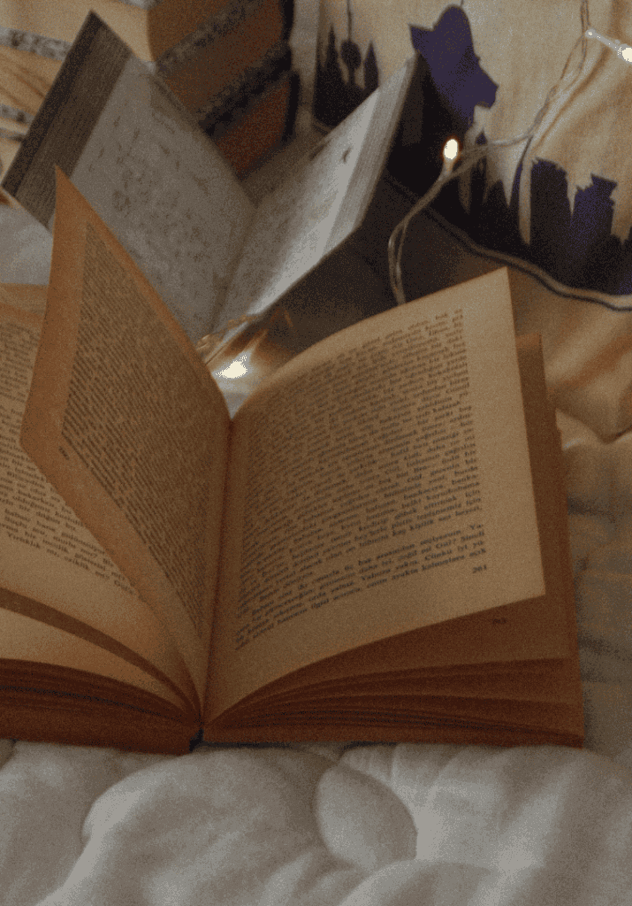 an open book to show how to read more books in 2025