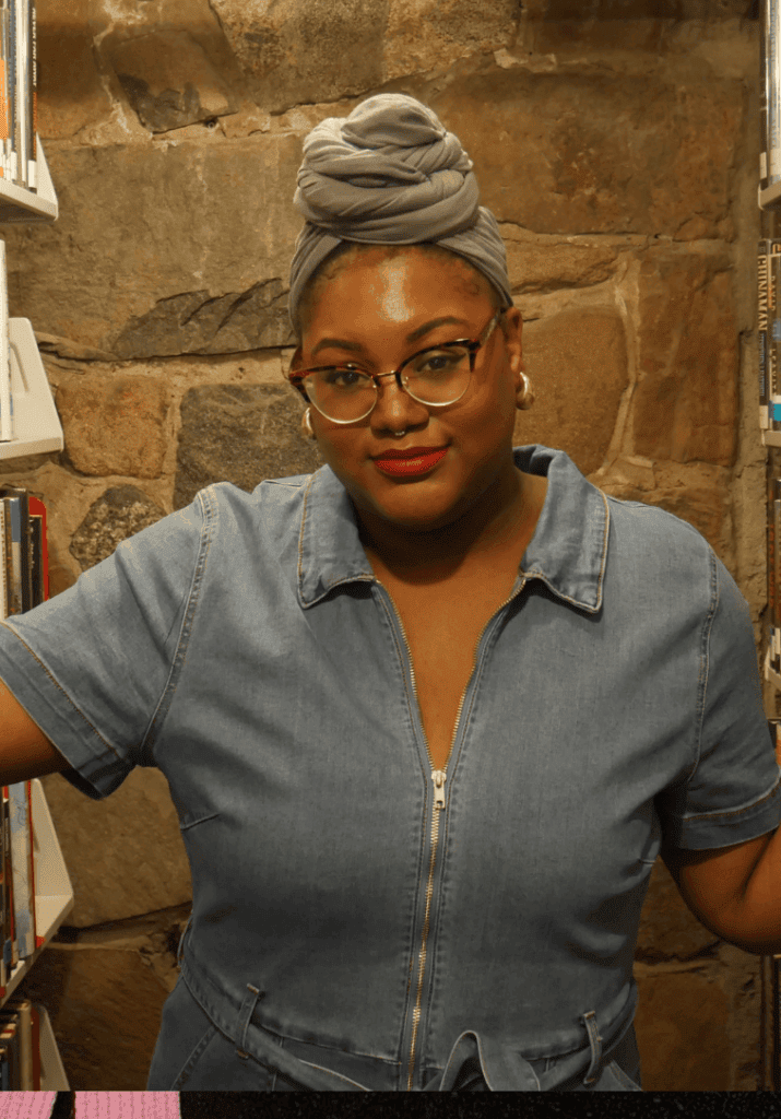 Brianna Imani showing how she gained weight in a before picture