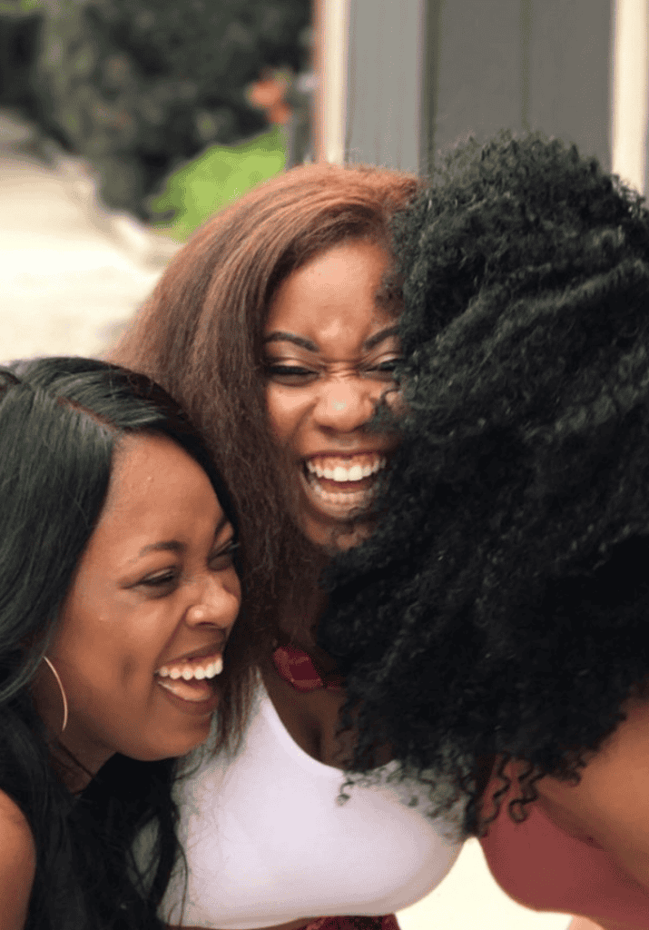 Black women laughing and having a good time