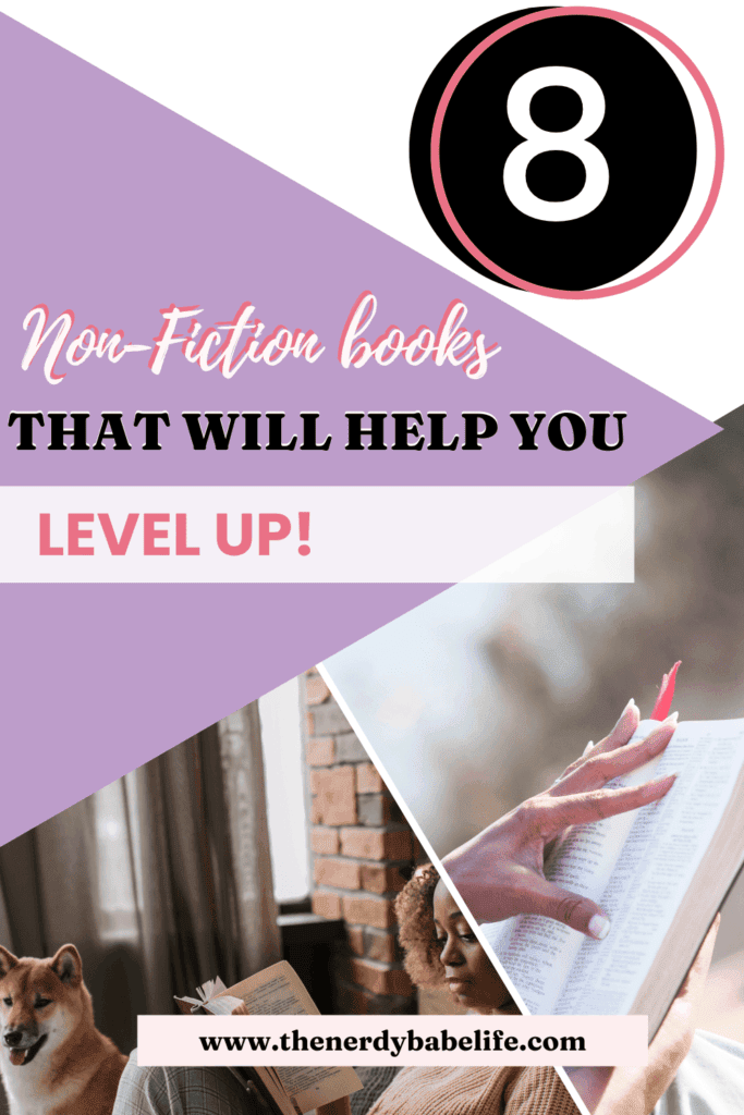 a pin about 8 nonfiction books for personal growth