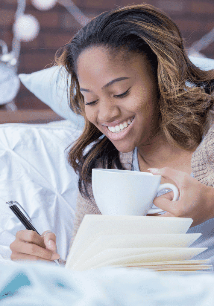 black woman writing about her reader journey