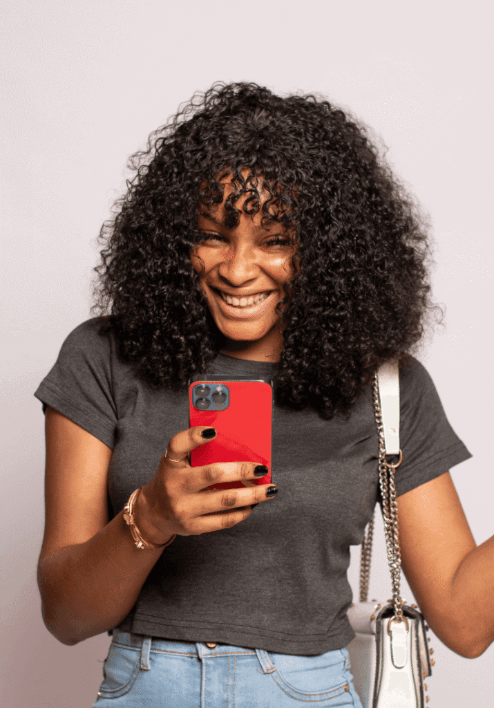 black woman rebranding her social media accounts for her soft girl summer 