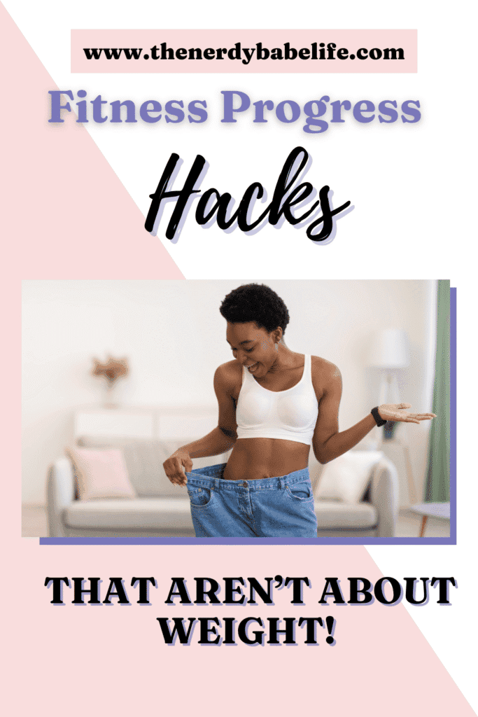 A Pinterest pin about about how to track progress at the gym.