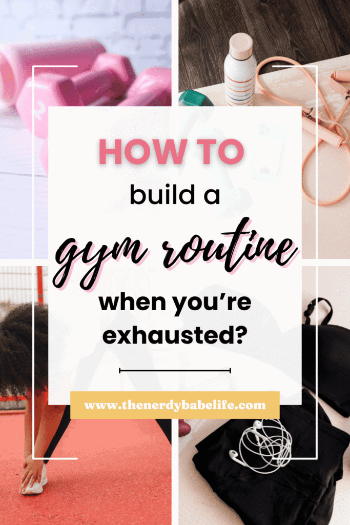 promotional Pin about building a gym routine with a 9-to-5