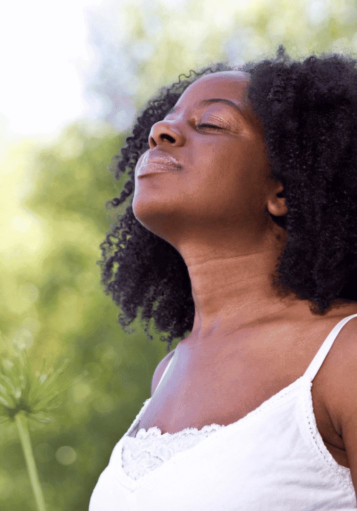 a woman living softly while going after her new year reset routine