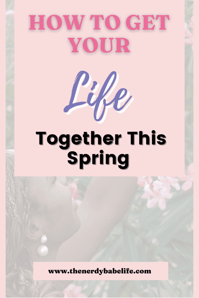 Pinterest Pin about doing a spring reset