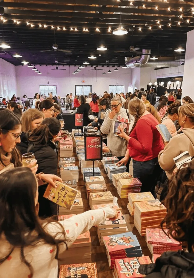 People at a book festival